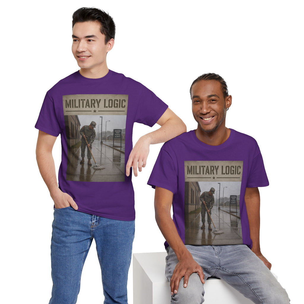 Military Logic T-Shirt — Vintage Military Humor Tee