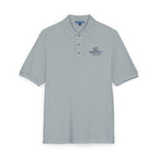 Embroidered Floral Crest Polo Shirt — 'Where Flowers Bloom' Chest Logo