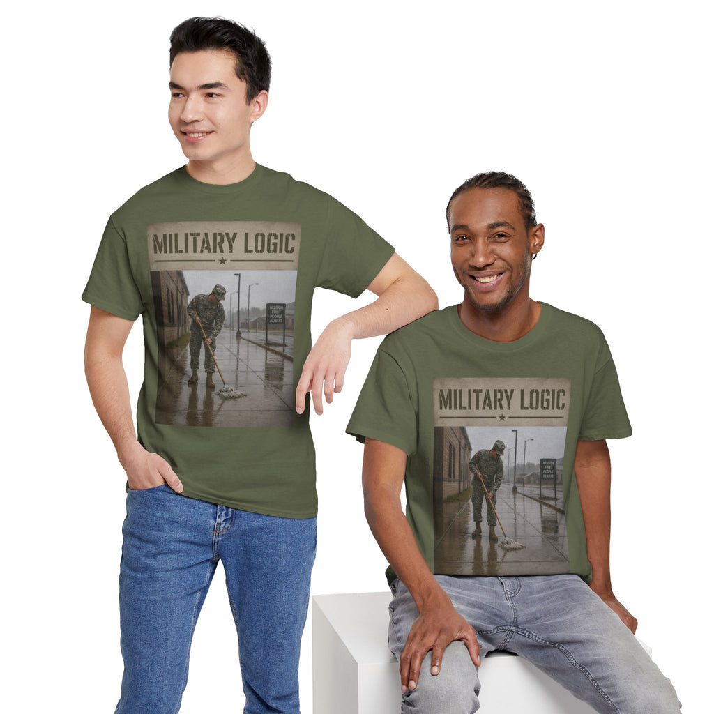 Military Logic T-Shirt — Vintage Military Humor Tee