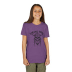 Viking Mode Youth T‑Shirt — Skull Horned Helmet Graphic Tee for Kids