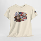 Patriotic Eagle American Flag T-Shirt — USA 1776 Military Tribute Tee