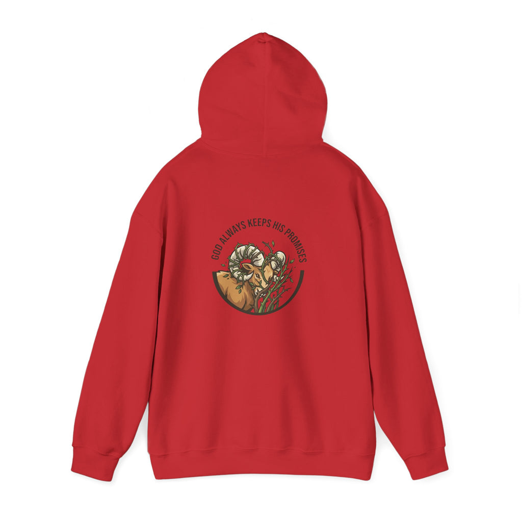 God Always Keeps His Promises hoodie | Ram Antlers Faith Design