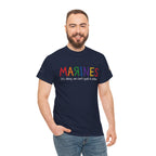 Marines Crayon Tee — “It’s okay, we can’t spell it either” Military Humor T-Shirt