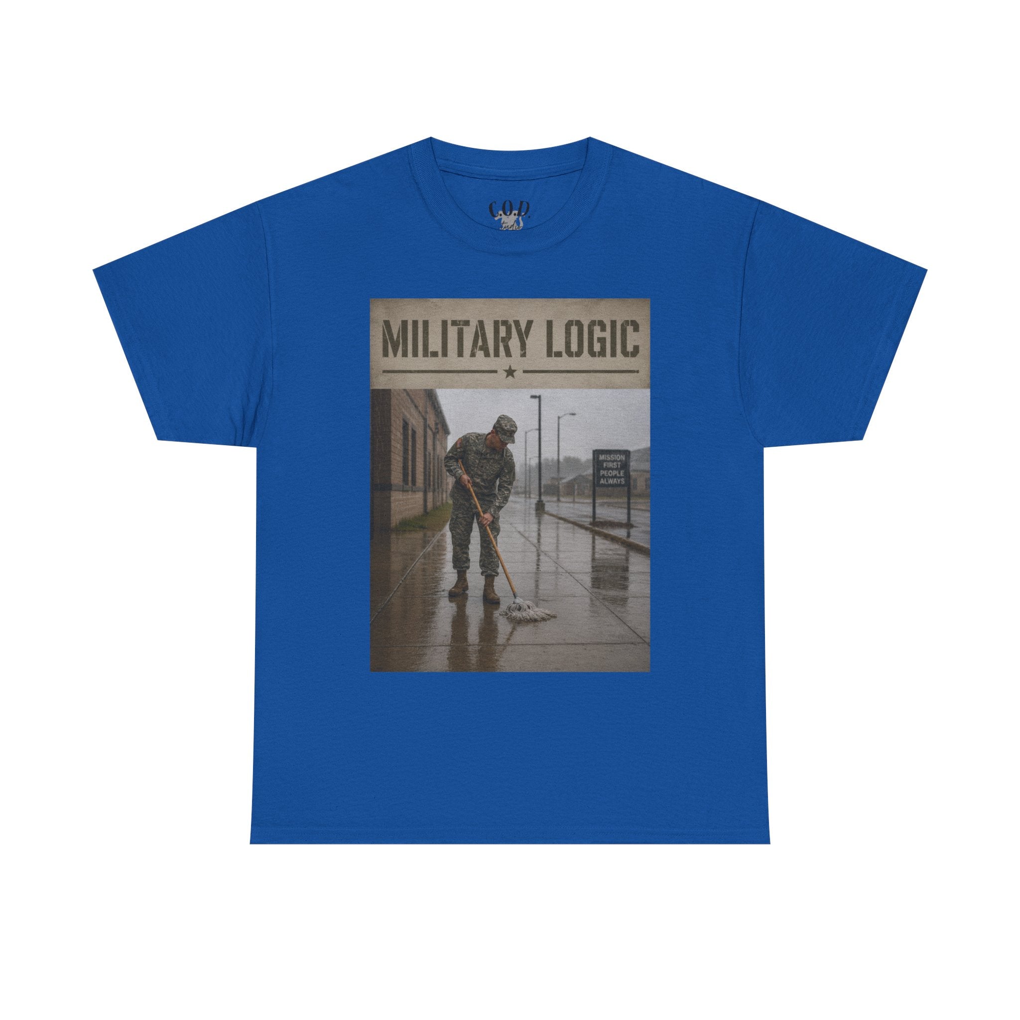 Military Logic T-Shirt — Vintage Military Humor Tee