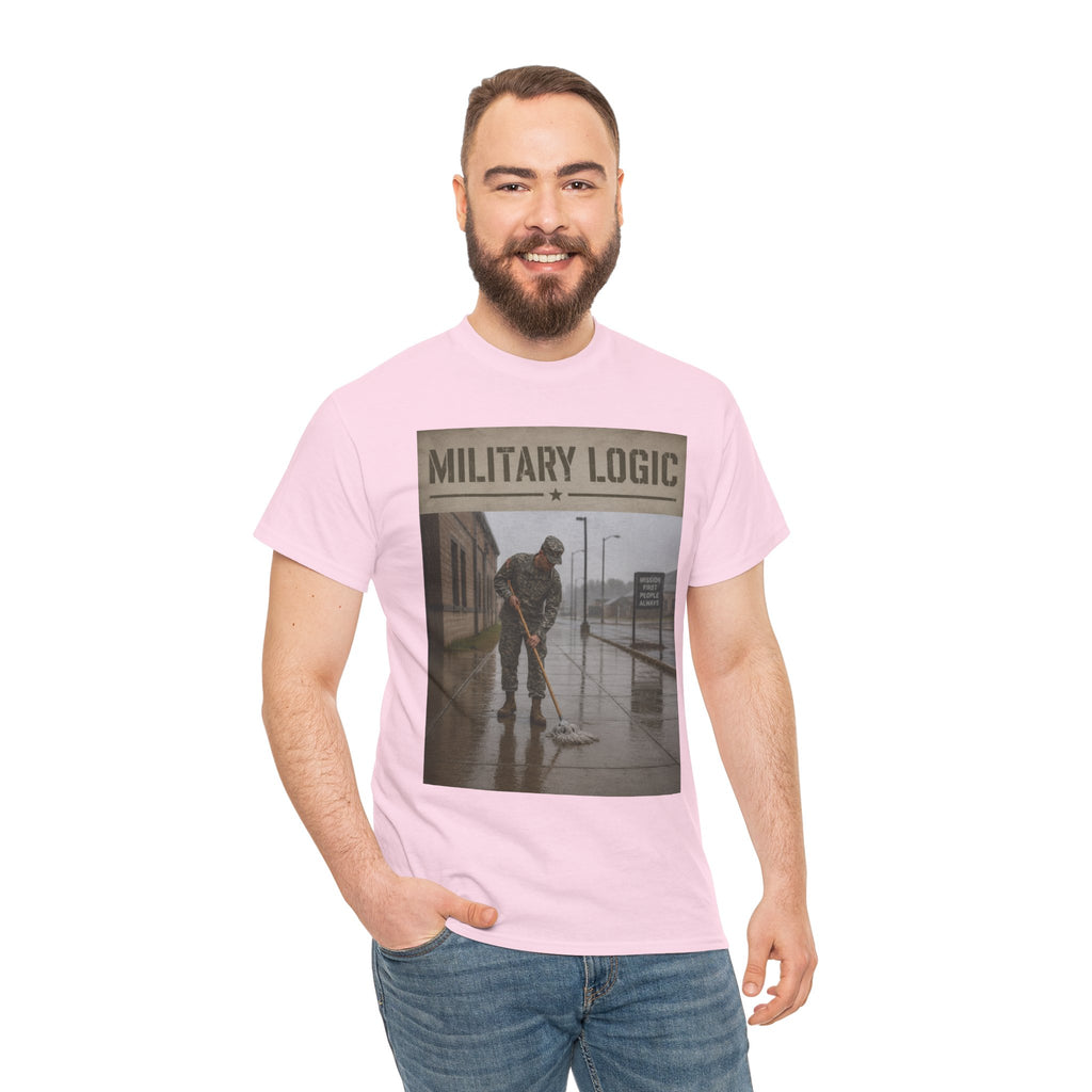 Military Logic T-Shirt — Vintage Military Humor Tee