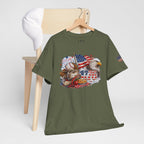 Patriotic Eagle American Flag T-Shirt — USA 1776 Military Tribute Tee