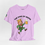 The King of Beers Tee | Leprechaun Holding Beer, St. Patrick's Day Shirt