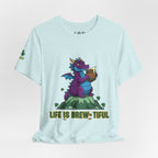 Purple Dragon Holding Beer Tee | Life Is Brew-tiful St. Patrick's Shirt