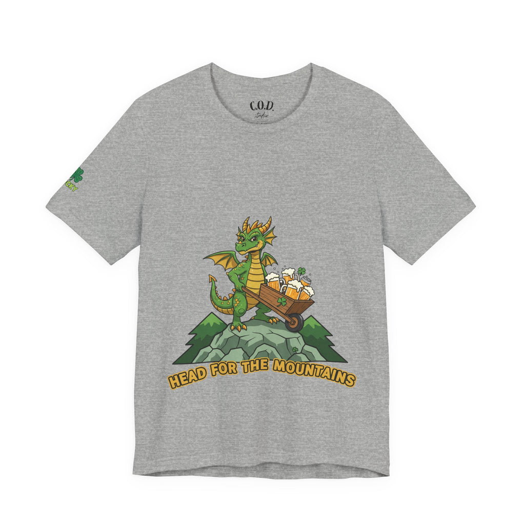 Dragon Hiking Cart tee | Head For The Mountains T-Shirt