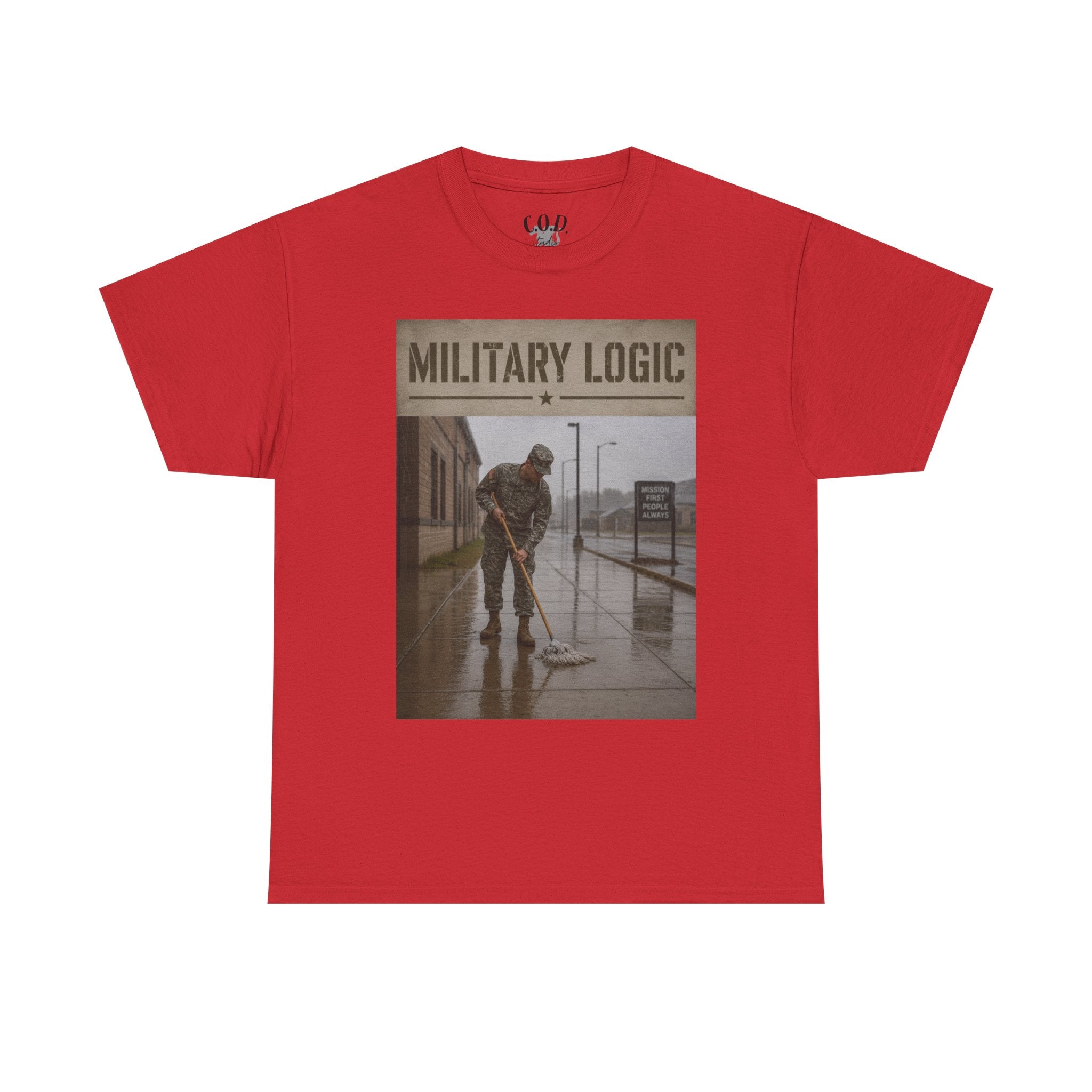 Military Logic T-Shirt — Vintage Military Humor Tee