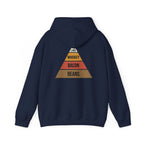 Food Pyramid Design Hoodie | Beans Bacon Whiskey Lard Illustration