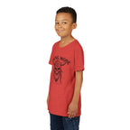 Viking Mode Youth T‑Shirt — Skull Horned Helmet Graphic Tee for Kids