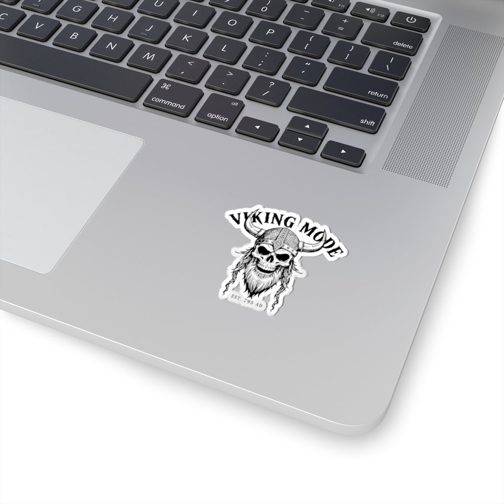 Viking Mode Skull Helmet Sticker | Kiss-Cut Viking Decal