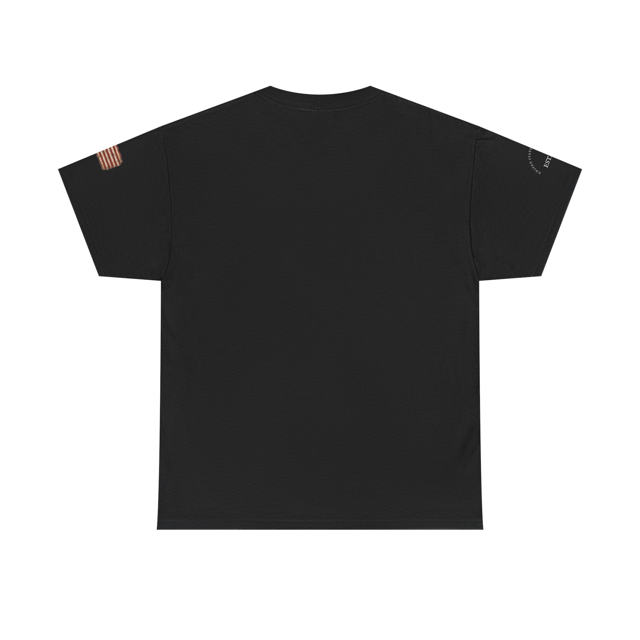 Patriotic Soldier Silhouette Tee — American Flag Military Veteran T-Shirt