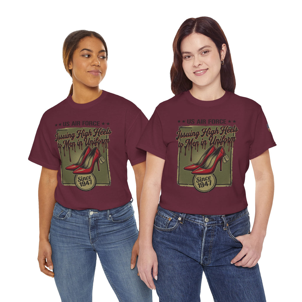US Air Force 'Issuing High Heels' Graphic T-Shirt
