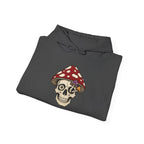 Mushroom Skull Hoodie — Gothic Mushroom Graveyard RIP Pullover