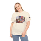 Patriotic Eagle American Flag T-Shirt — USA 1776 Military Tribute Tee