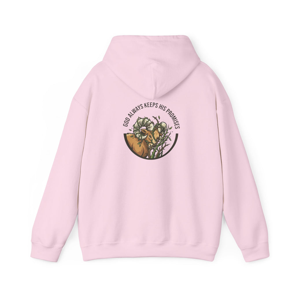 God Always Keeps His Promises hoodie | Ram Antlers Faith Design