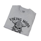 Viking Mode T-Shirt — Skull Horned Helmet Graphic