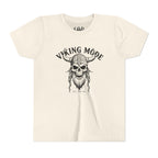 Viking Mode Youth T‑Shirt — Skull Horned Helmet Graphic Tee for Kids