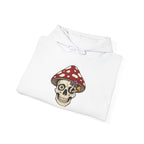 Mushroom Skull Hoodie — Gothic Mushroom Graveyard RIP Pullover