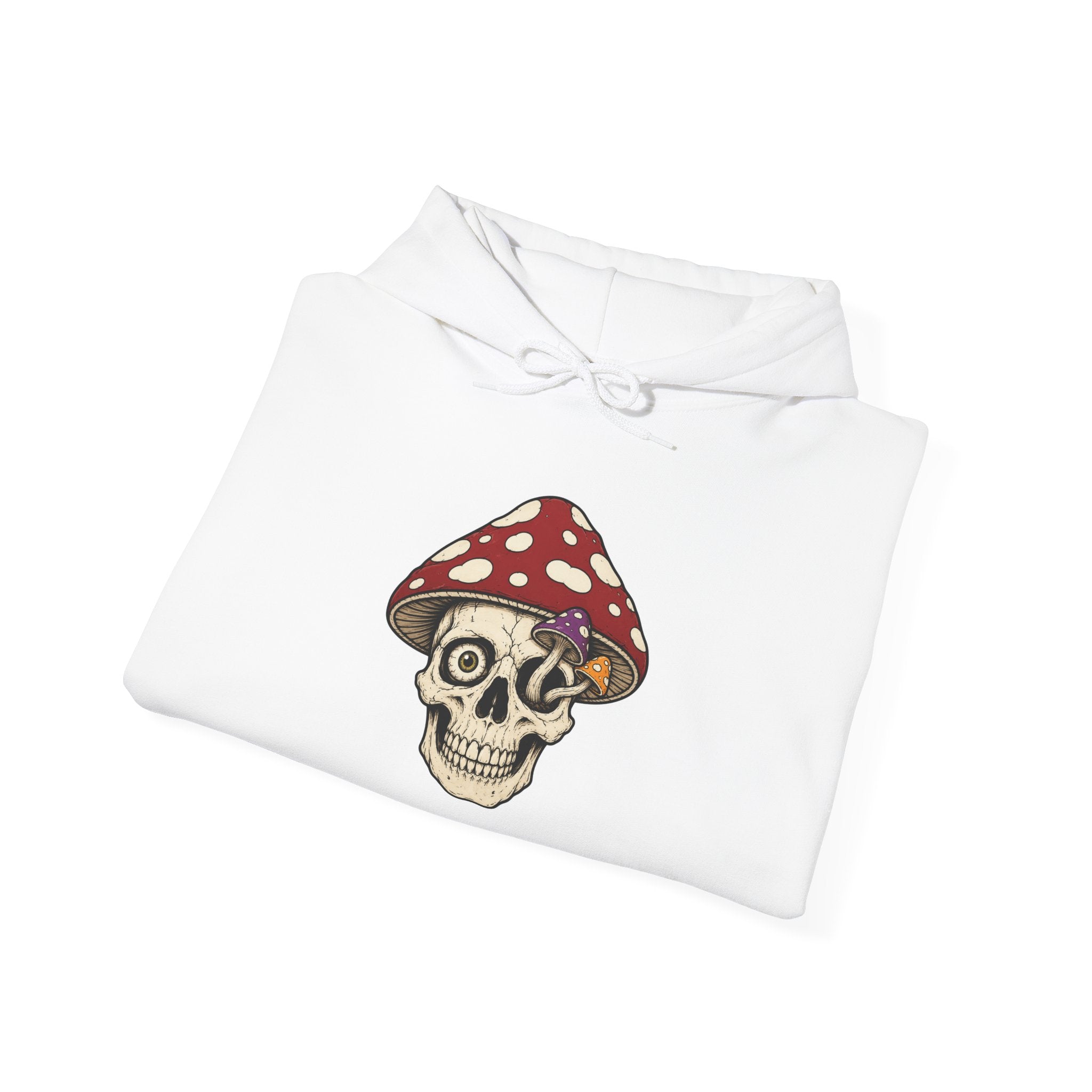 Mushroom Skull Hoodie — Gothic Mushroom Graveyard RIP Pullover