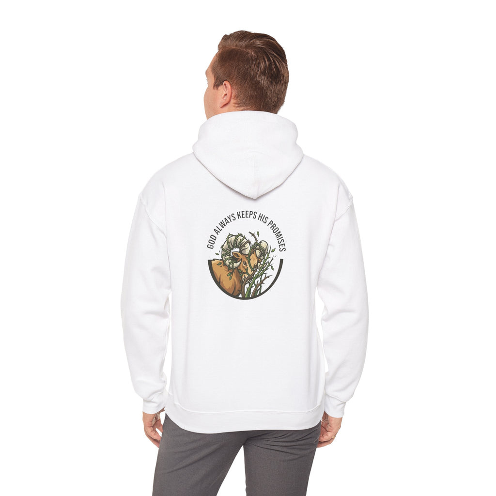 God Always Keeps His Promises hoodie | Ram Antlers Faith Design