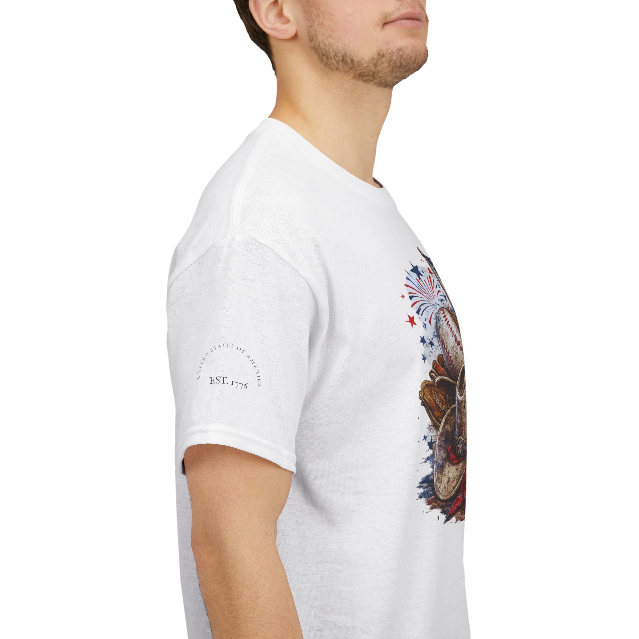 Patriotic Eagle American Flag T-Shirt — USA 1776 Military Tribute Tee