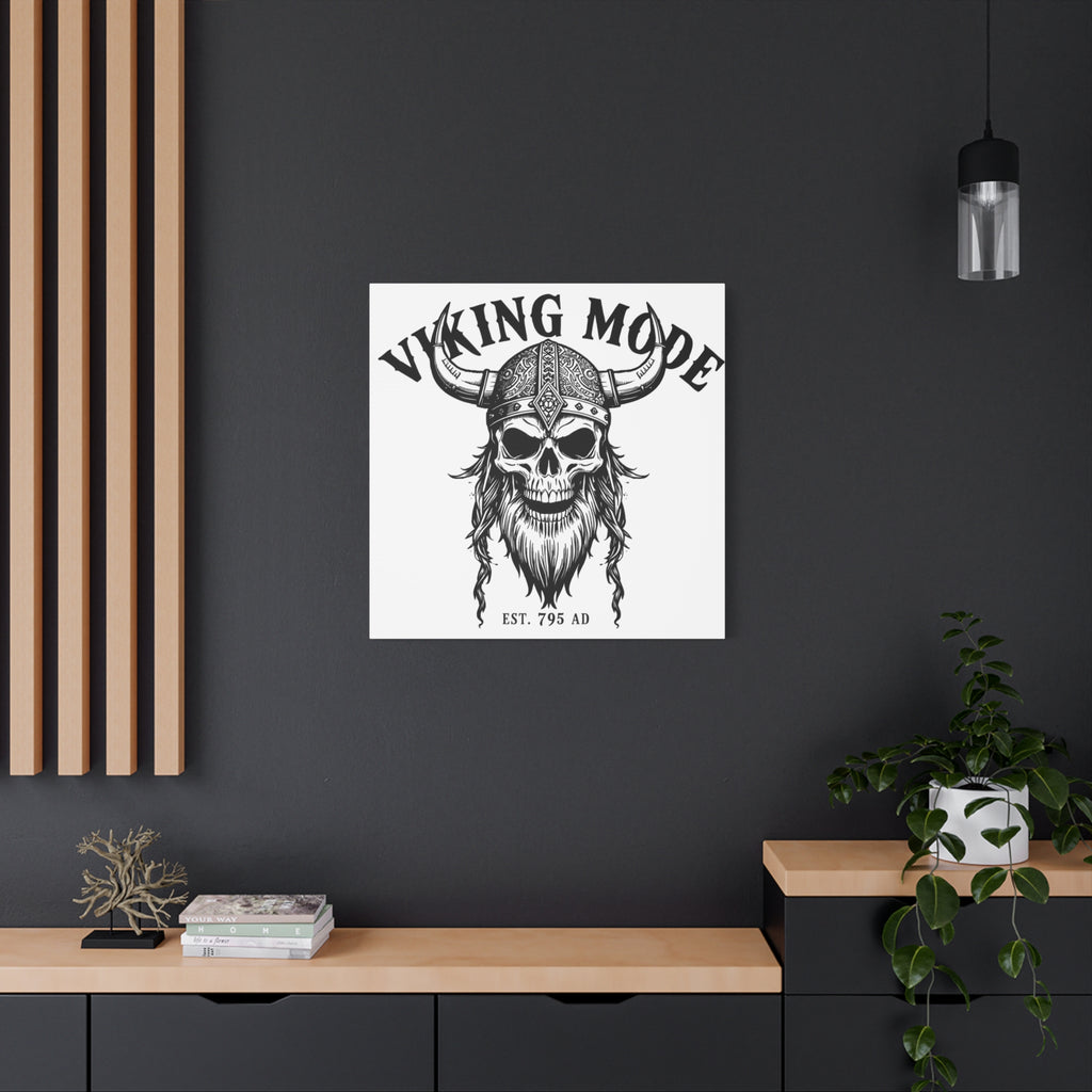 Viking Mode Skull Helmet Matte Canvas