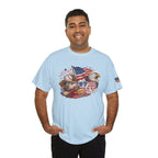 Patriotic Eagle American Flag T-Shirt — USA 1776 Military Tribute Tee