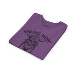 Viking Mode Youth T‑Shirt — Skull Horned Helmet Graphic Tee for Kids