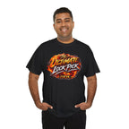 T-Shirt — "Ultimate Lock Pick" Fiery Logo Graphic Tee