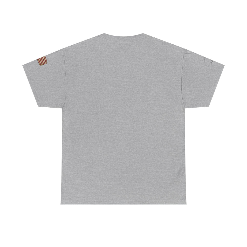 Patriotic Soldier Silhouette Tee — American Flag Military Veteran T-Shirt