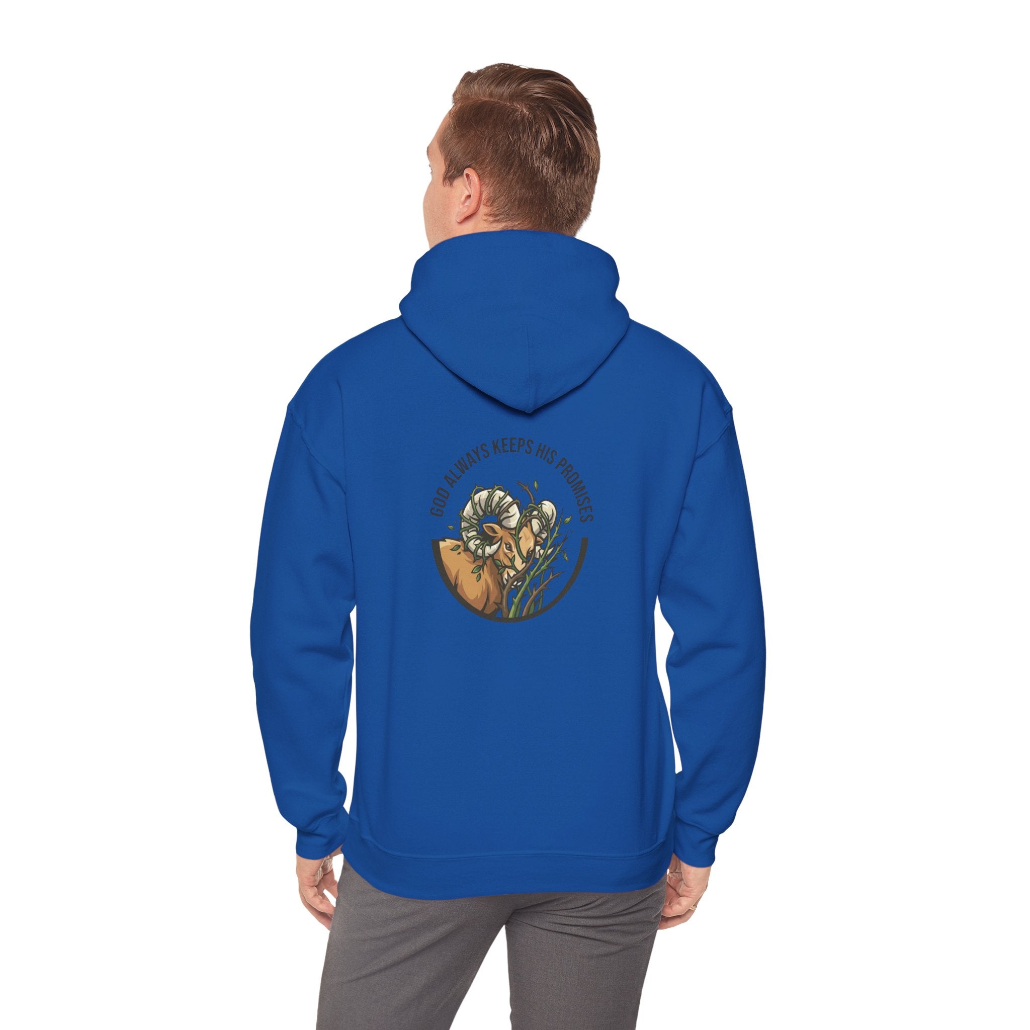 God Always Keeps His Promises hoodie | Ram Antlers Faith Design