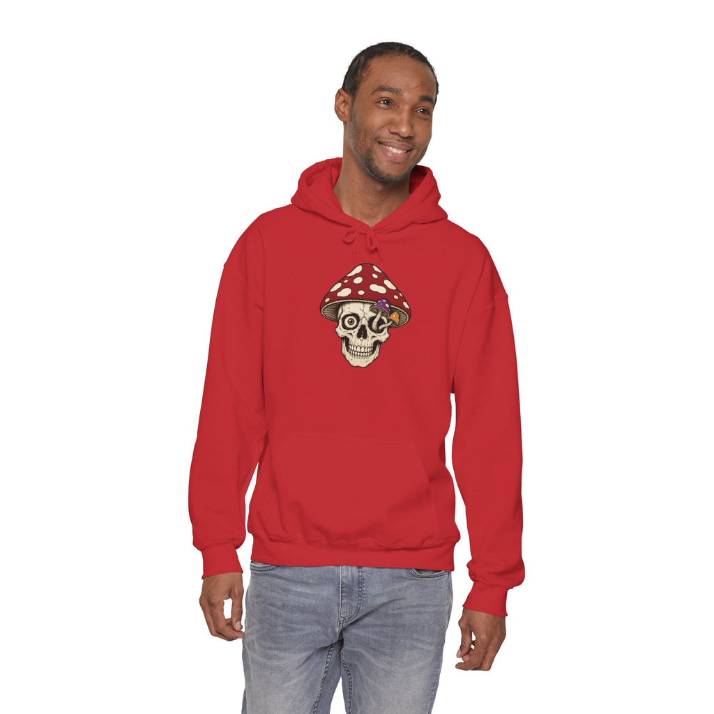Mushroom Skull Hoodie — Gothic Mushroom Graveyard RIP Pullover