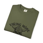 Viking Mode Skull Viking T-shirt | Norse Helmet Skull Graphic Tee
