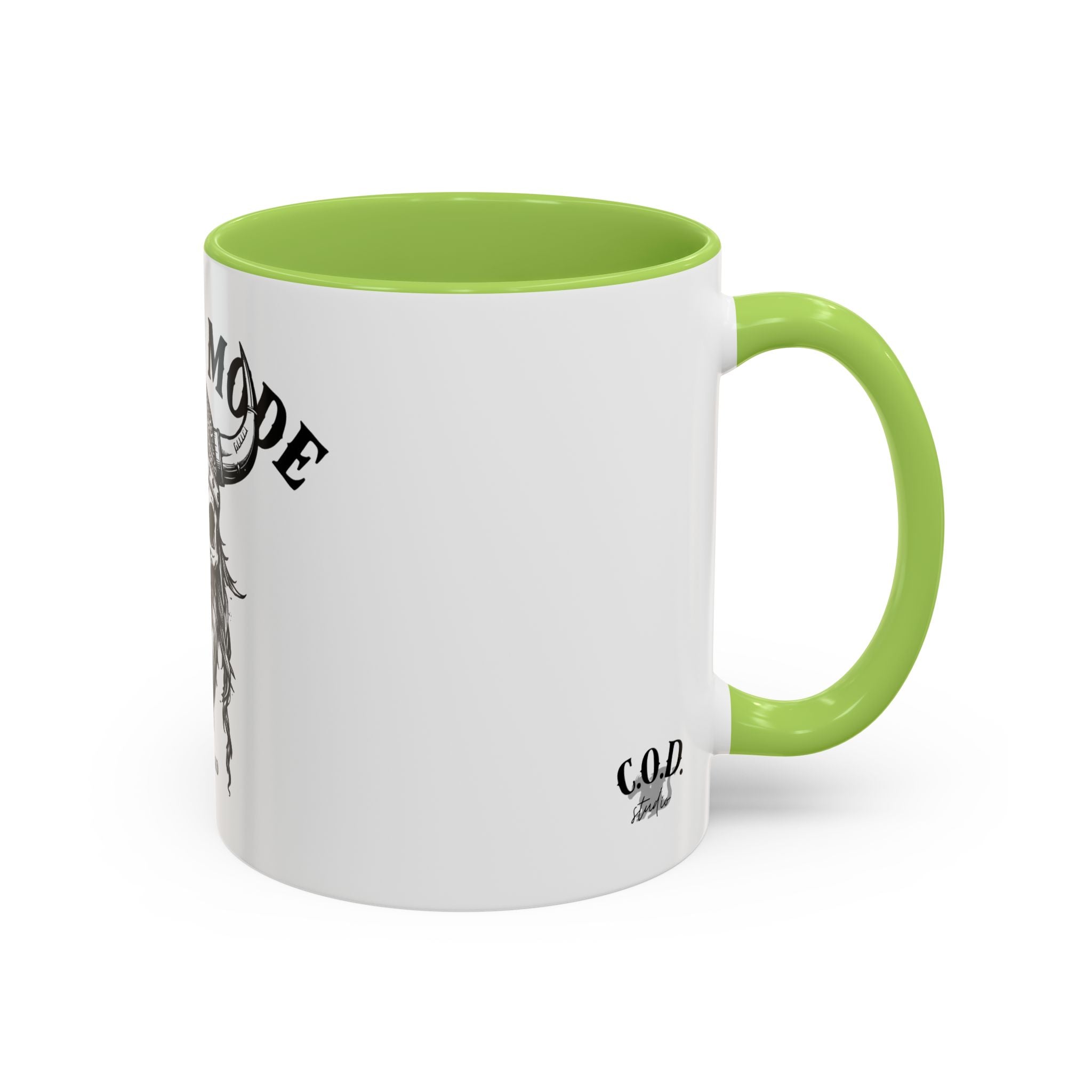 Viking Mode Skull Viking Mug | Accent Coffee Mug 11oz 15oz