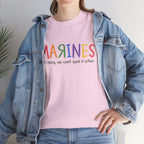 Marines Crayon Tee — “It’s okay, we can’t spell it either” Military Humor T-Shirt