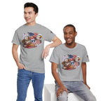 Patriotic Eagle American Flag T-Shirt — USA 1776 Military Tribute Tee