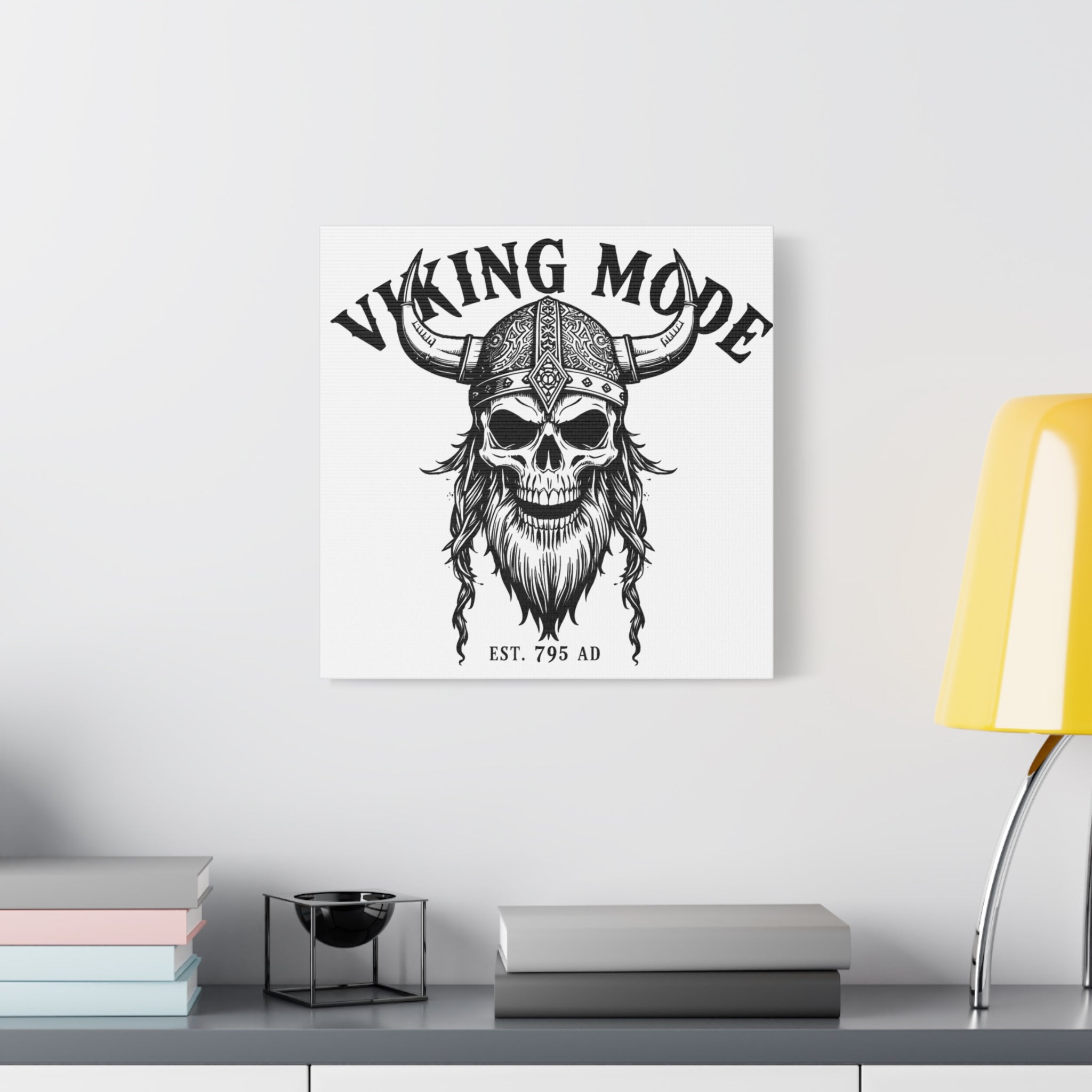 Viking Mode Skull Helmet Matte Canvas