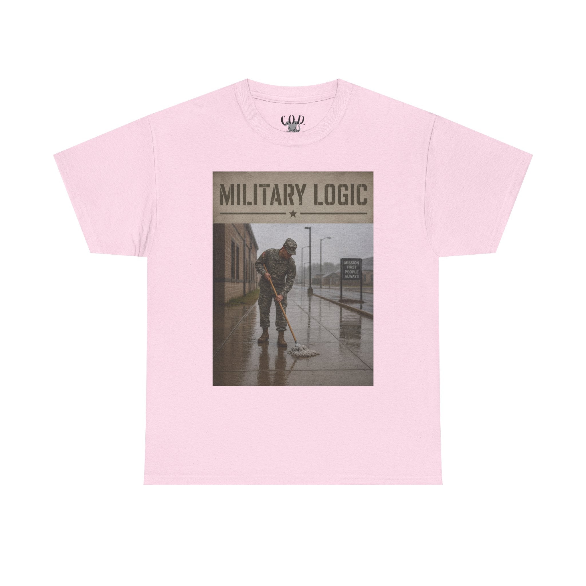 Military Logic T-Shirt — Vintage Military Humor Tee