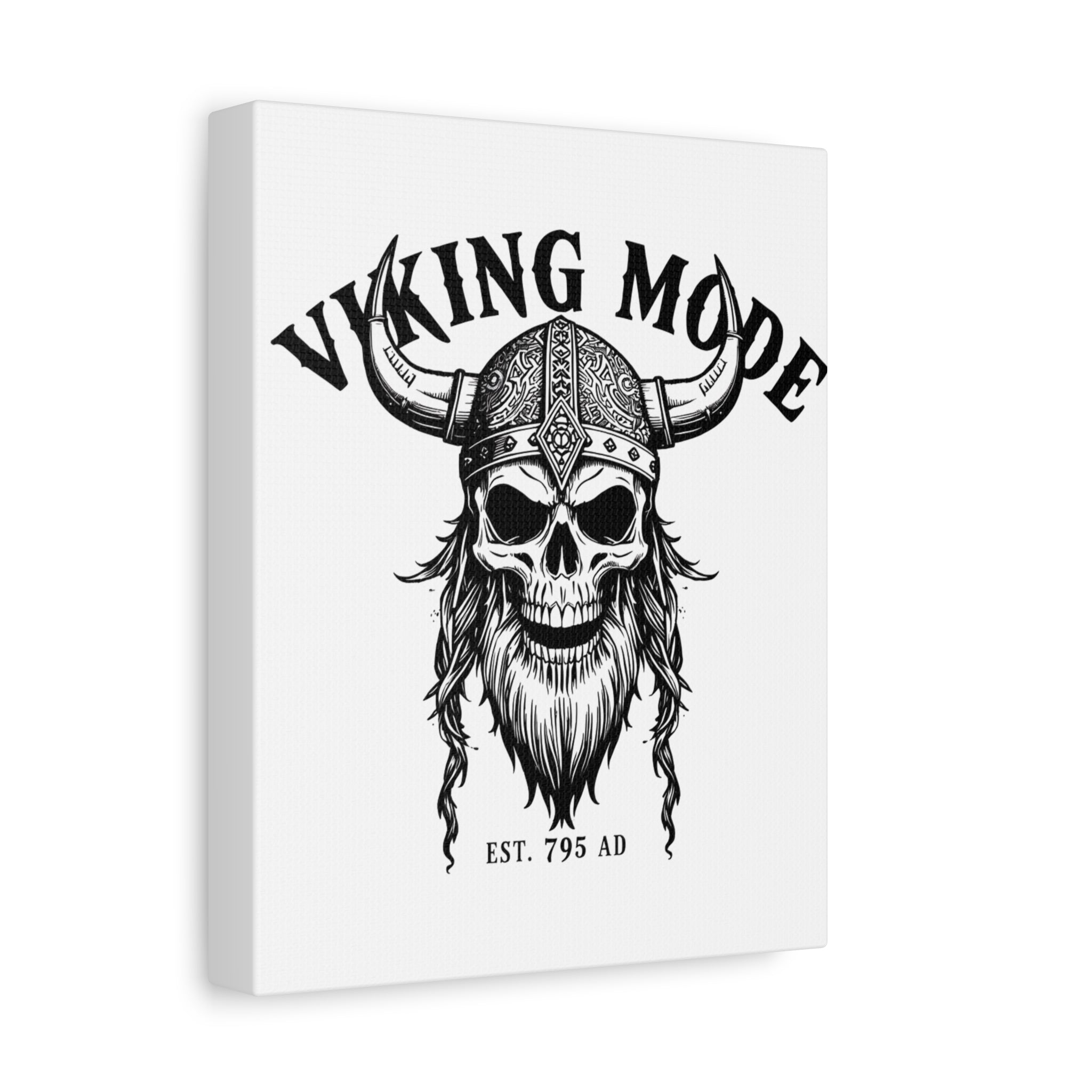 Viking Mode Skull Helmet Matte Canvas