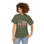1776 American Flag Tee — "Home of the Free, Because of the Brave" Patriotic T-Shirt