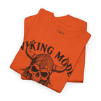 Viking Mode Skull Viking T-shirt | Norse Helmet Skull Graphic Tee