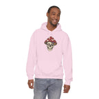 Mushroom Skull Hoodie — Gothic Mushroom Graveyard RIP Pullover