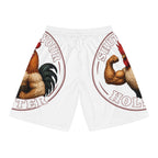 Rooster Hustle Basketball Shorts – Muscle Rooster Graphic AOP Athletic Shorts