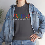 Marines Crayon Tee — “It’s okay, we can’t spell it either” Military Humor T-Shirt