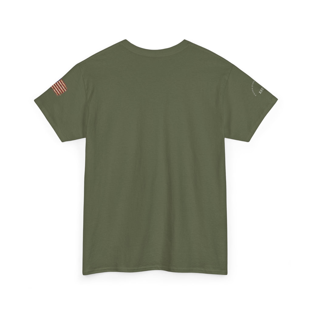 1776 American Flag Tee — "Home of the Free, Because of the Brave" Patriotic T-Shirt