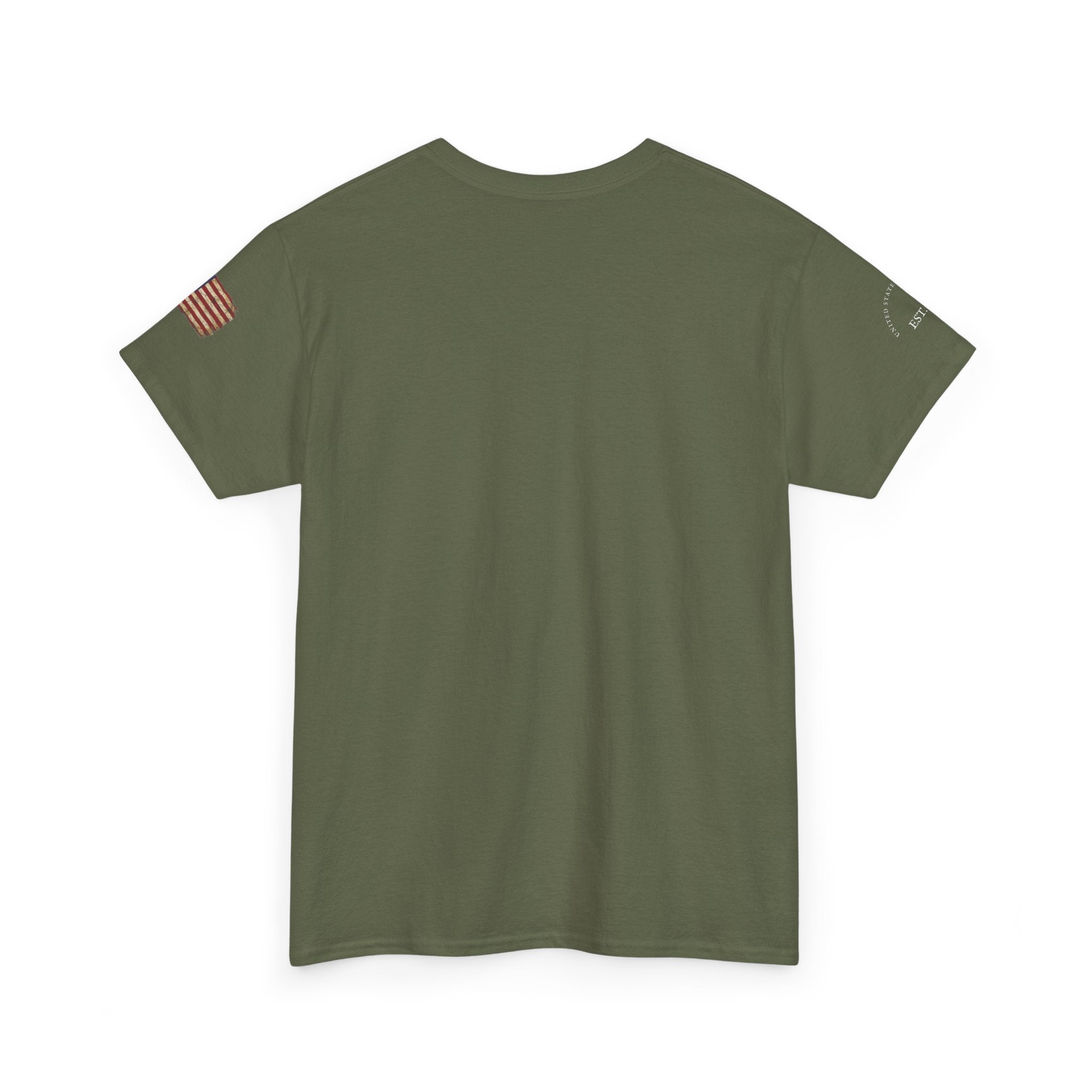 1776 American Flag Tee — "Home of the Free, Because of the Brave" Patriotic T-Shirt