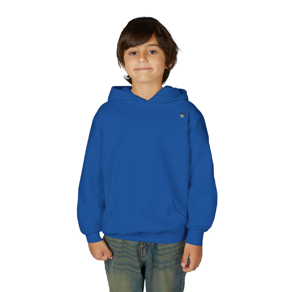 Viking Mode Skull with Horned Helmet Hoodie | Youth Hoodie